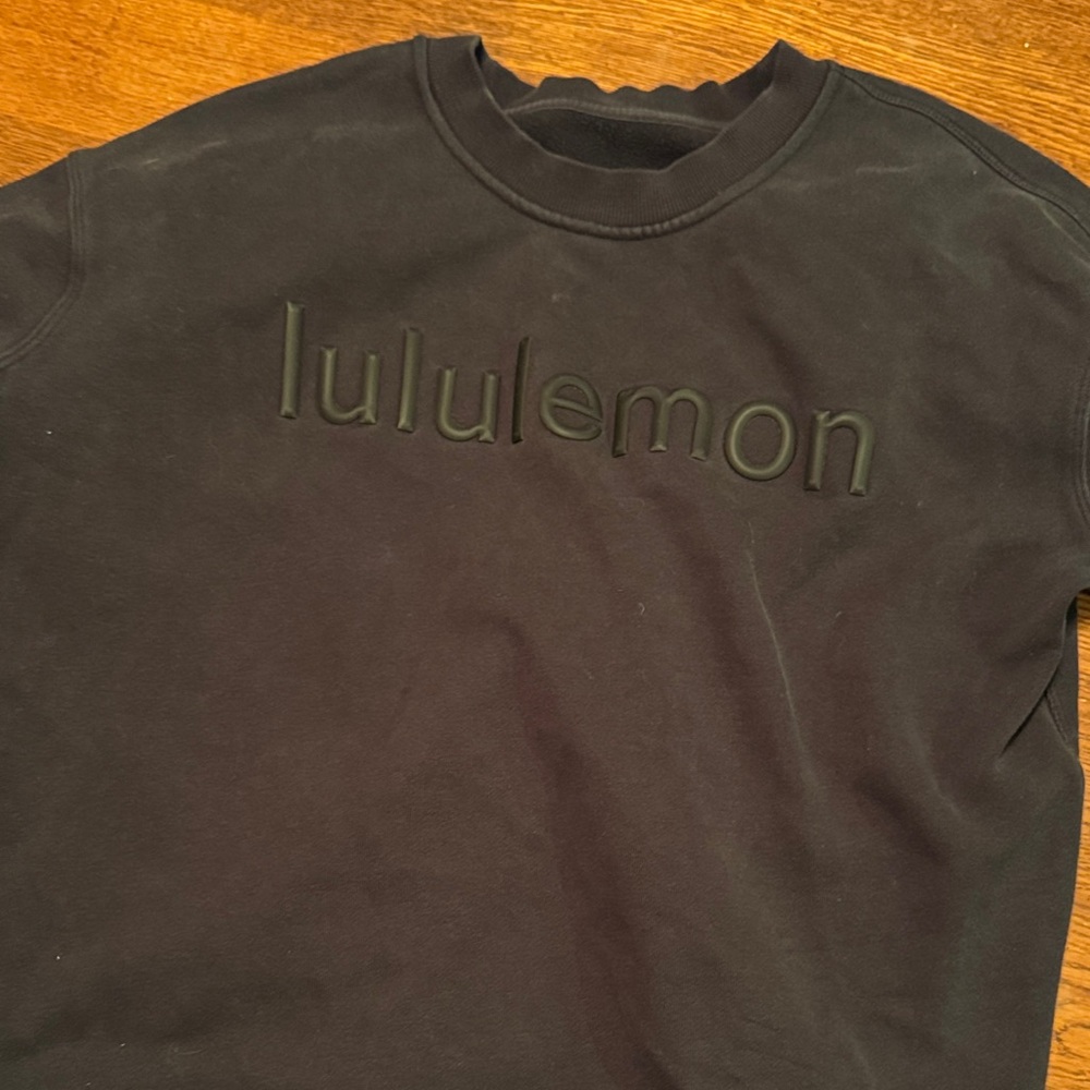 lululemon athletica Dark Gray Men's Crewneck Sweater - Picture 2 of 2
